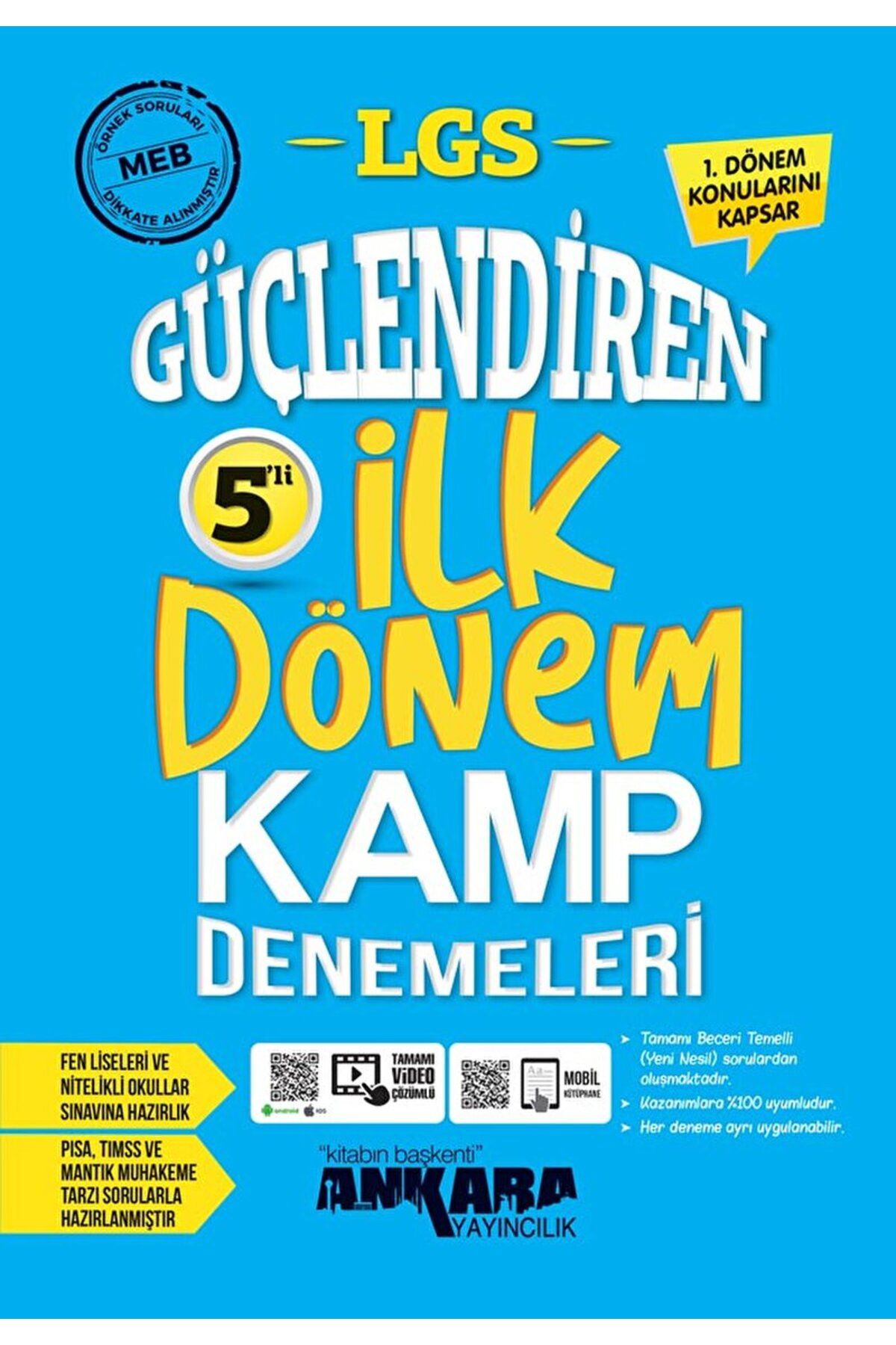 Ankara Yayıncılık LGS Güçlendiren 5'li İlk Kamp Denemeleri / Kolektif / Ankara Yayıncılık / 9786258149692