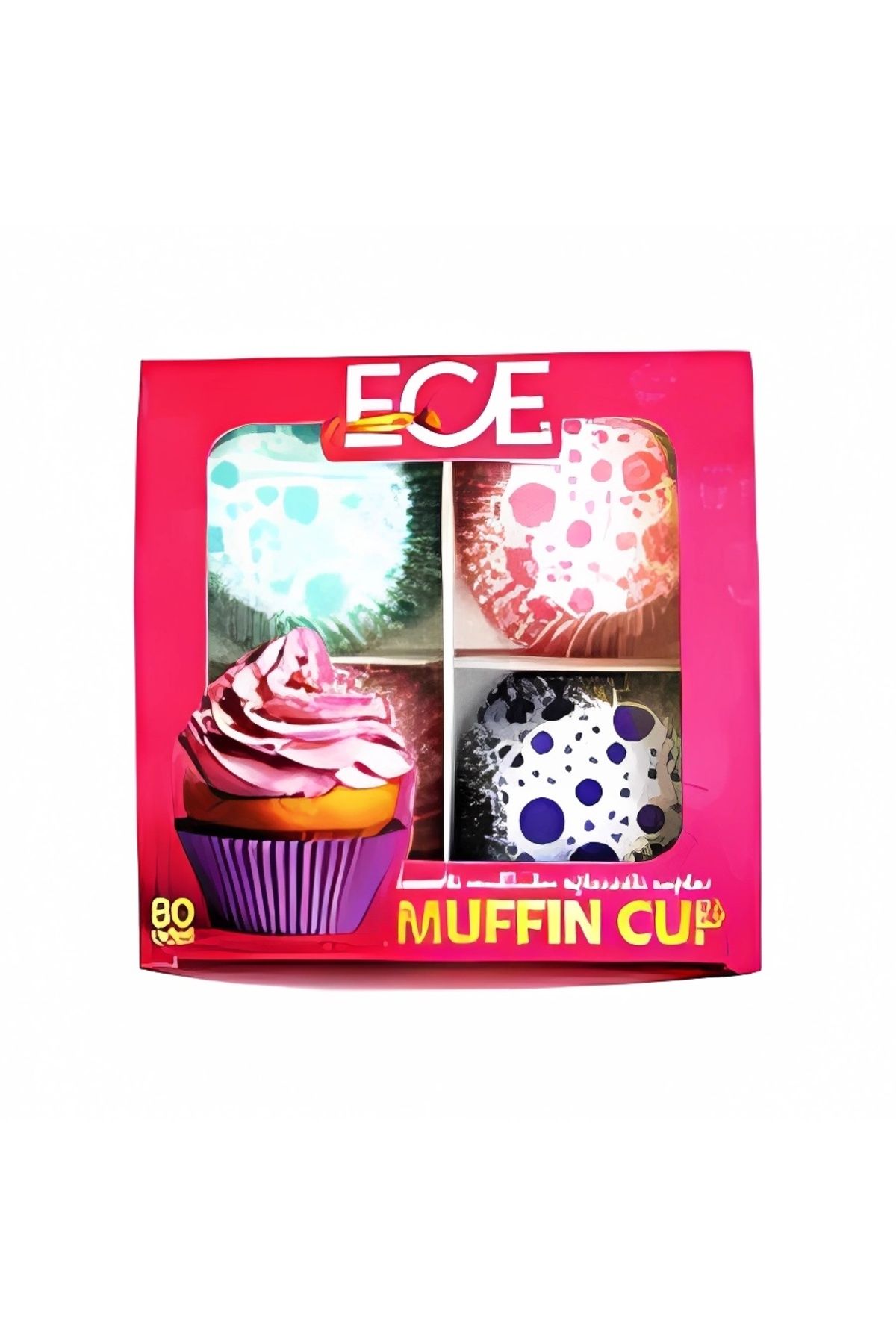 Ece Muffin 80'li Kek Kalıbı 5x8x3.3 Cm
