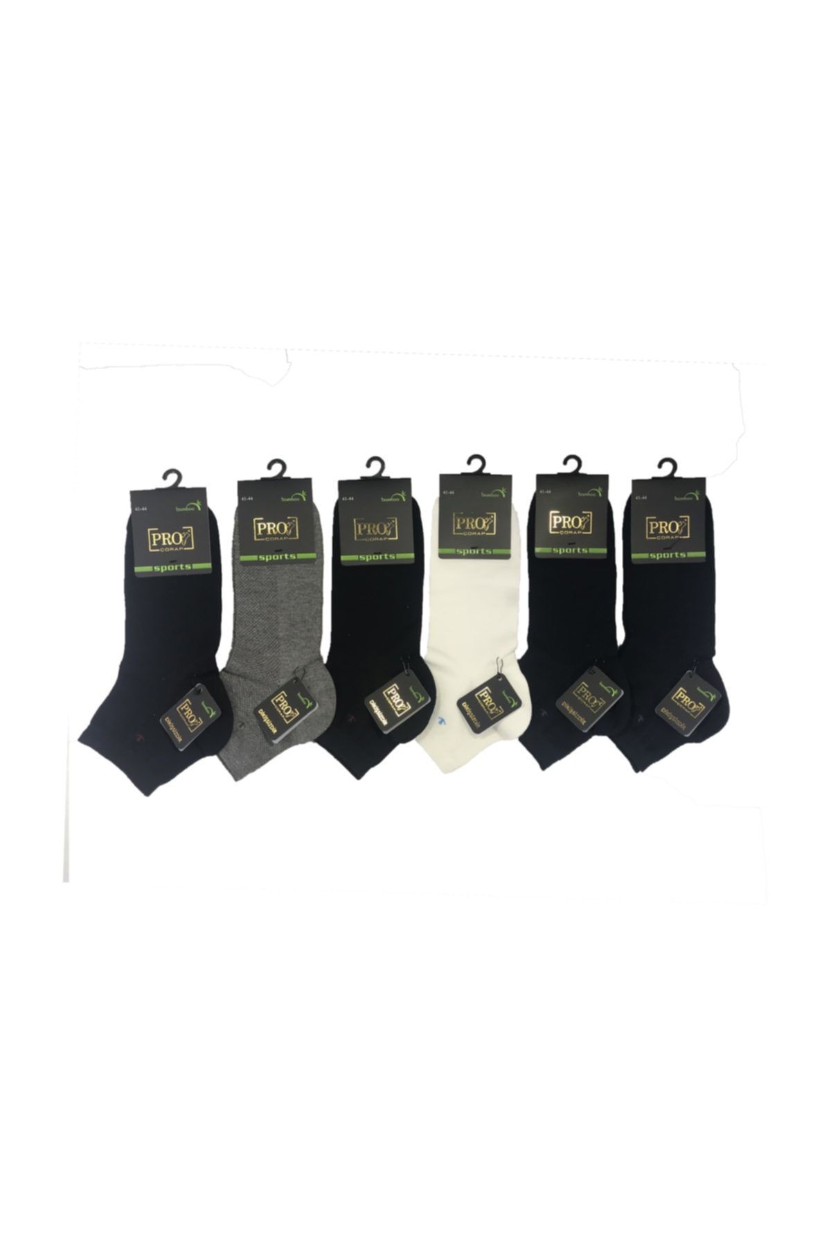 Pro Çorap Sorf Bamboo Erkek Patik 6'lı Paket-1