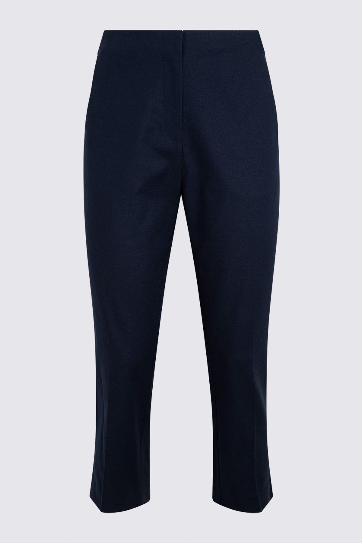 Marks & Spencer Kadın Lacivert Pamuklu Crop Pantolon T59005603X