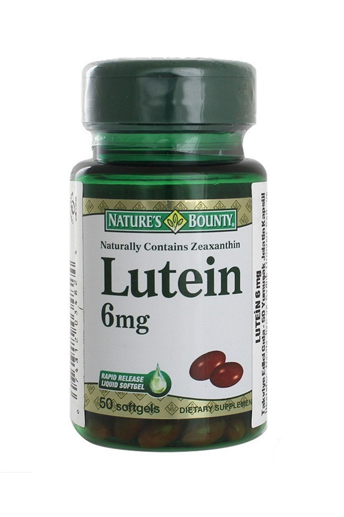 Natures Bounty Lutein 6  mg 50 Kapsül