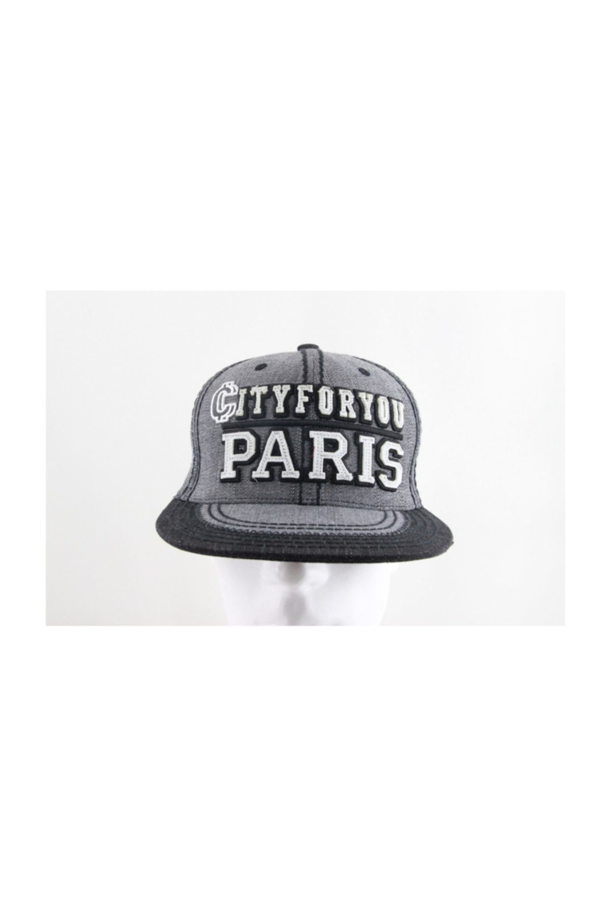 Fonem City Paris Pamuklu Unisex Hiphop Cap Şapka Siyah