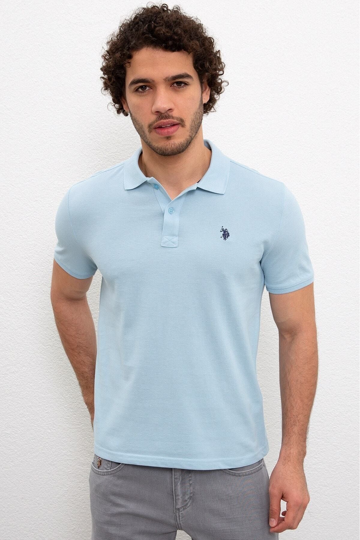 U.S. Polo Assn. Mavi Erkek T-Shirt