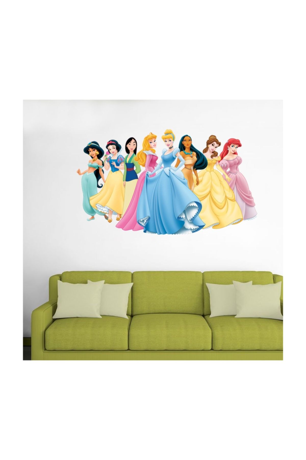 KT Decor Disney Prensesler-2 Kız Çocuk Odası Duvar Sticker