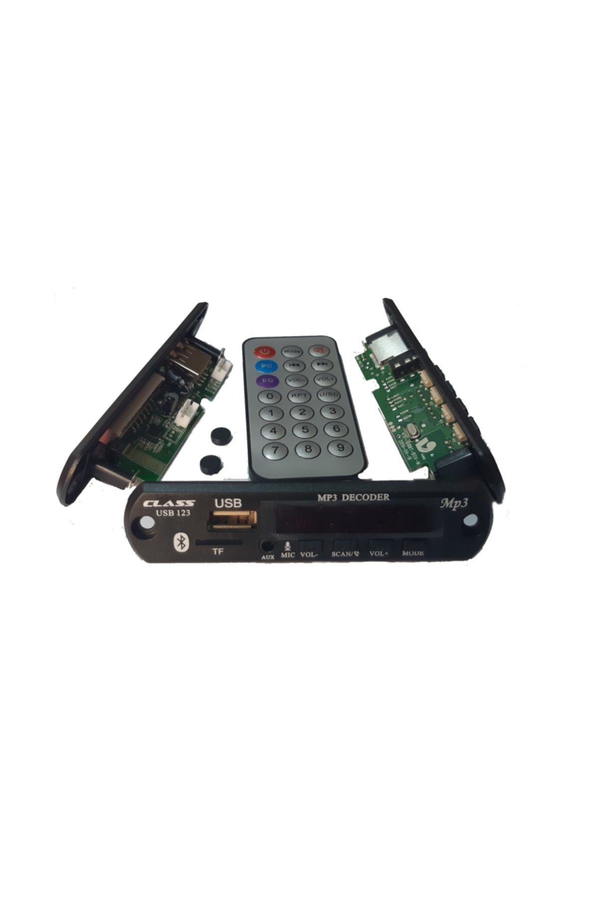Class 12v Aux Dönüştürücü Çevirici Modül Usb Aux Sd Card Bluetooth Oto Teyp Çevirici 12 Volt Ile Çalışır