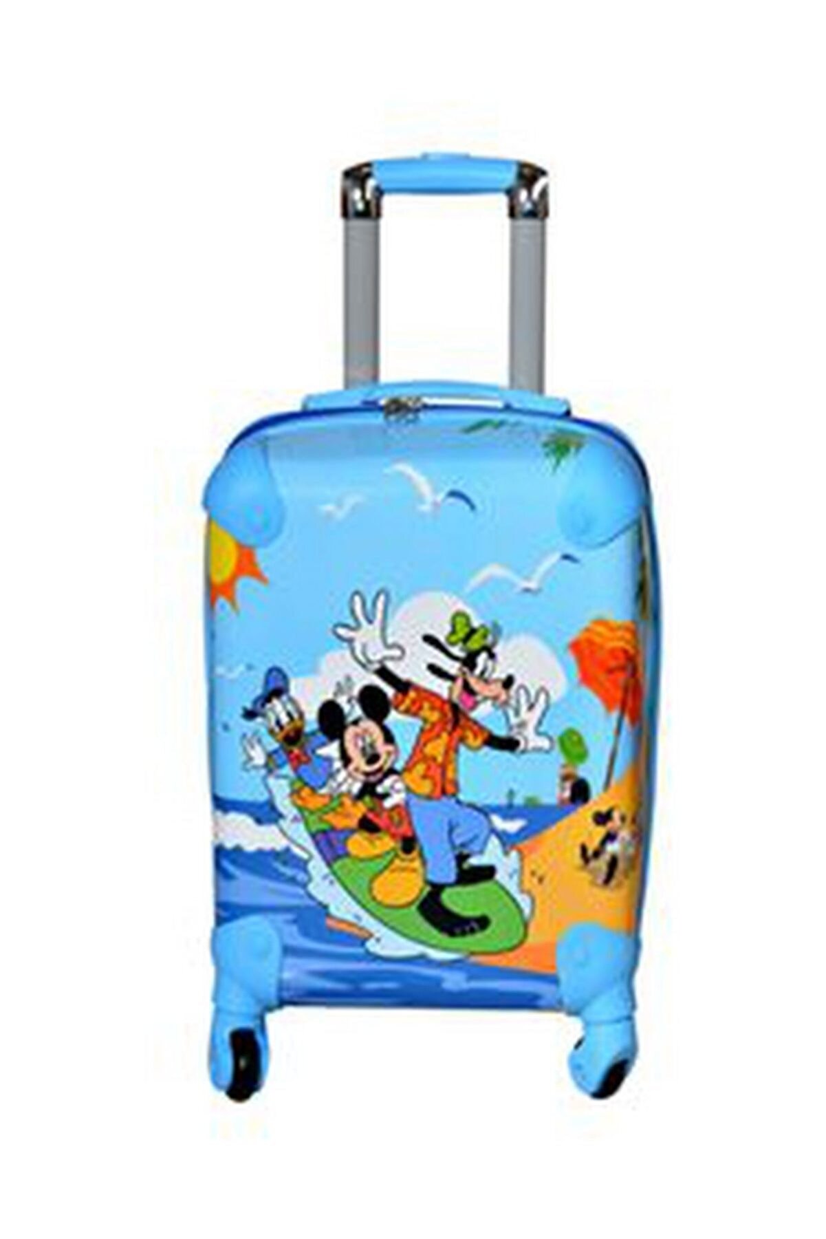 Laguna Unisex Çocuk Mavi Minnie Mickey Mouse  Valiz Bavul