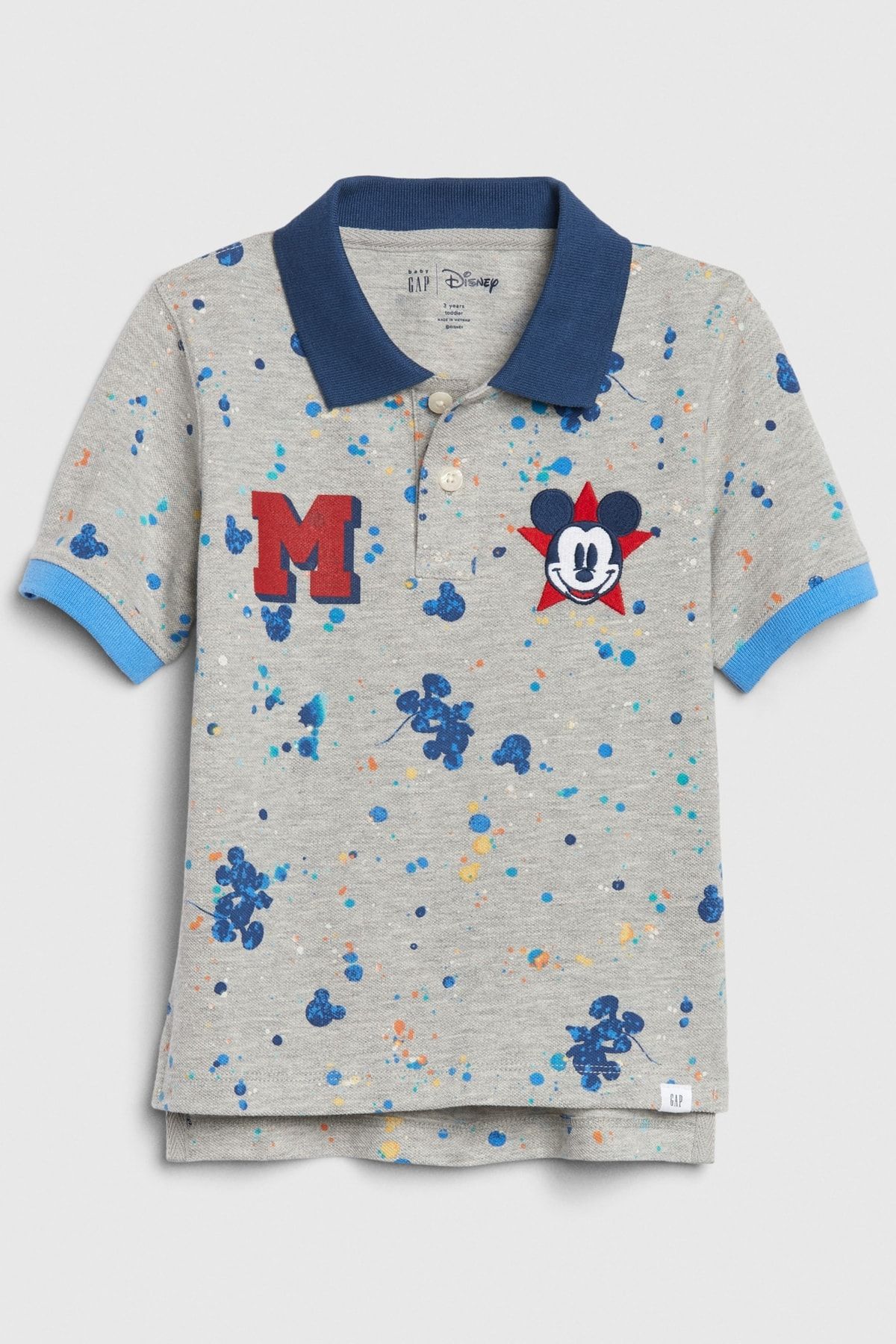 GAP Erkek Bebek Disney Mickey Mouse Polo Yaka T-Shirt