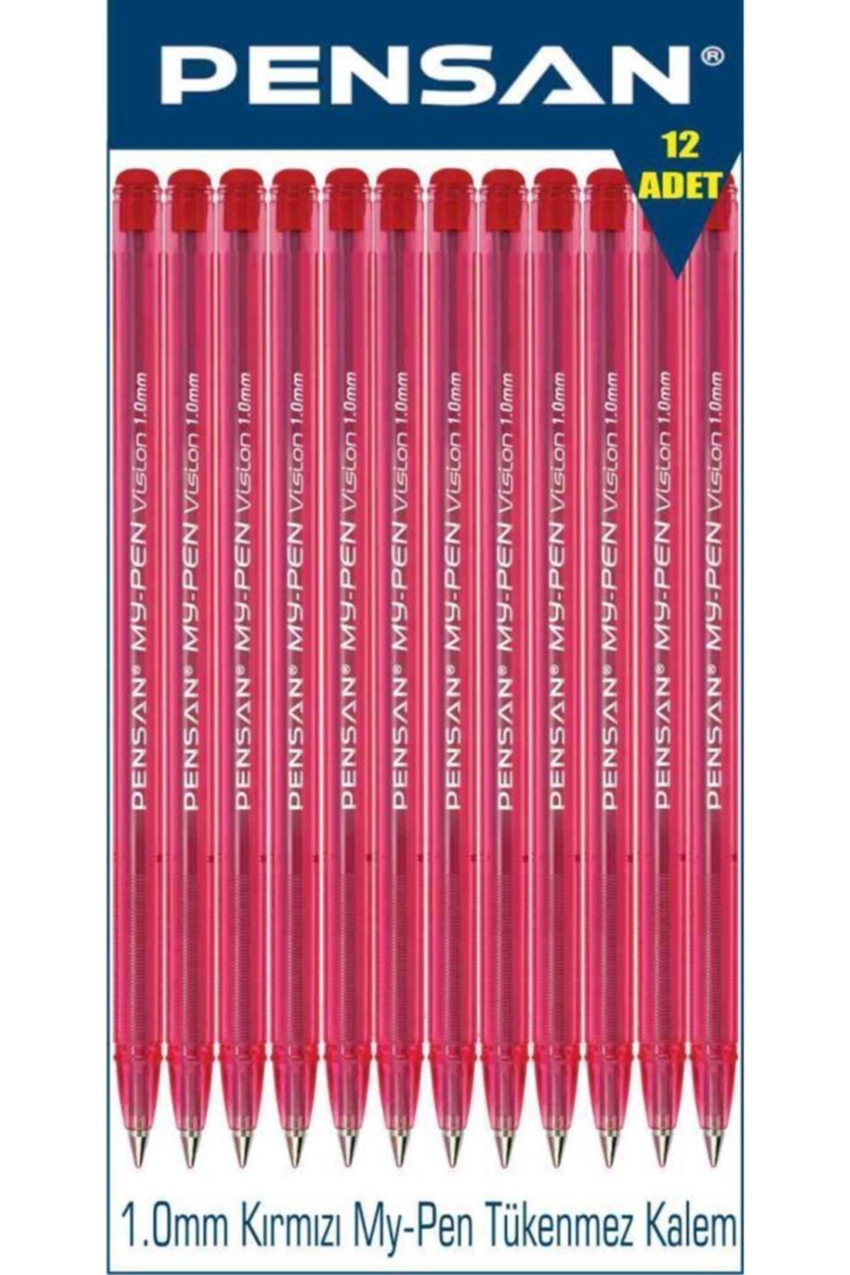 Kırmızı 1mm - Pensan My-Pen Tükenmez Kalem