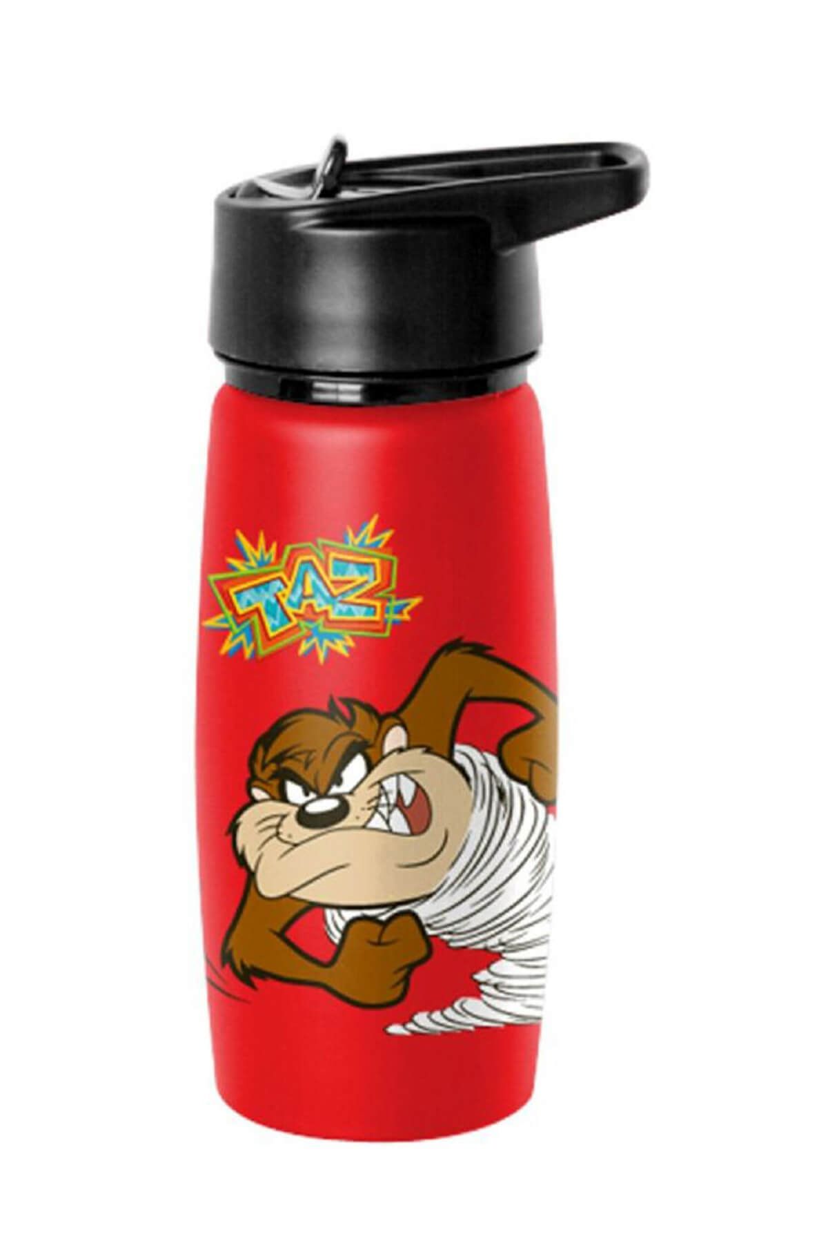 Trendix 500 Ml Kırmızı Çelik Matara (Looney Tunes Tazmanya Canavarı) /