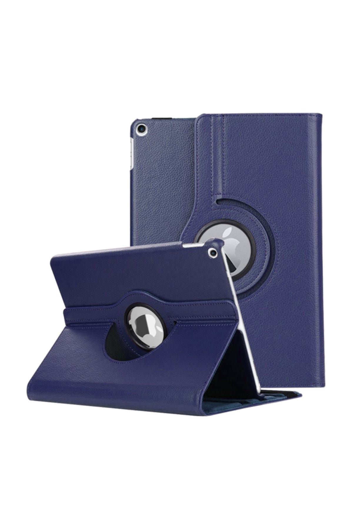 Microsonic Apple iPad Air 3 10.5'' 2019 (A2152-A2123-A2153-A2154) Kılıf 360 Rotating Stand Deri Lacivert