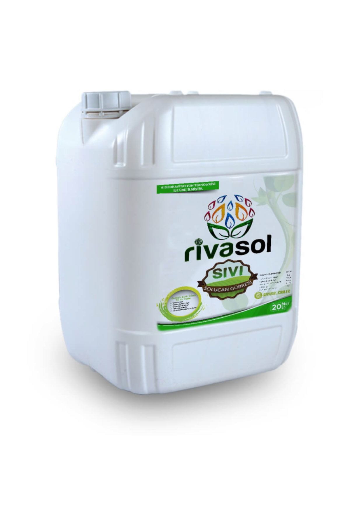 Rivasol 20 litre Organik Sıvı Solucan Gübresi Organik Gübre