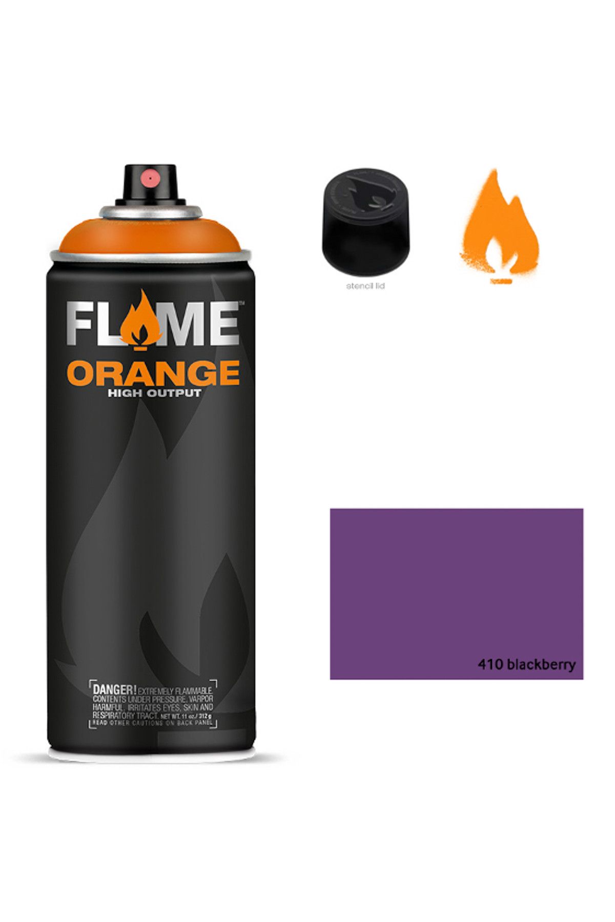 Flame Orange 400ml Sprey Boya N:410 Blackberry 5699979
