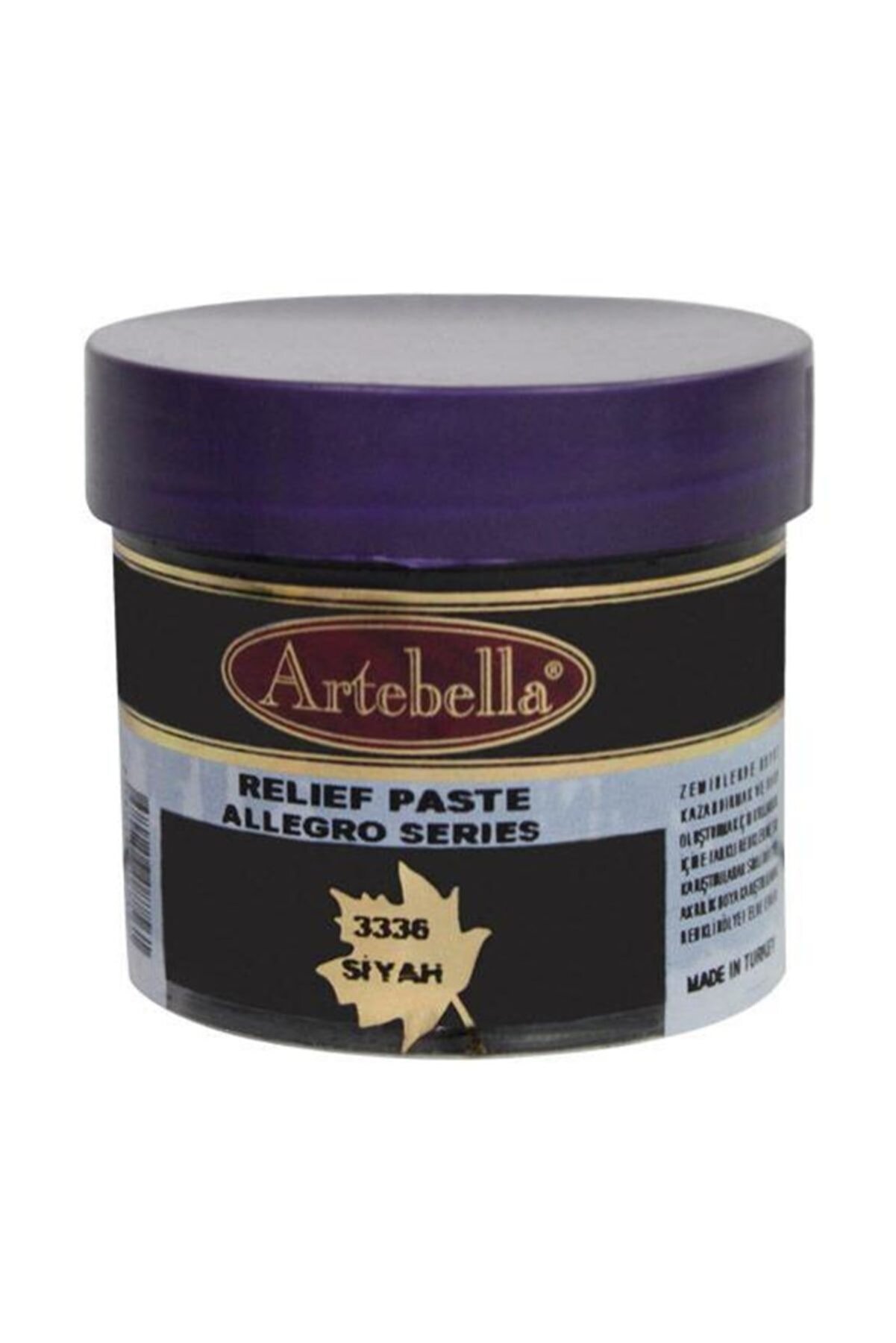 Artebella Rölyef Pasta Allegro Serisi 3336 Siyah 50 ml