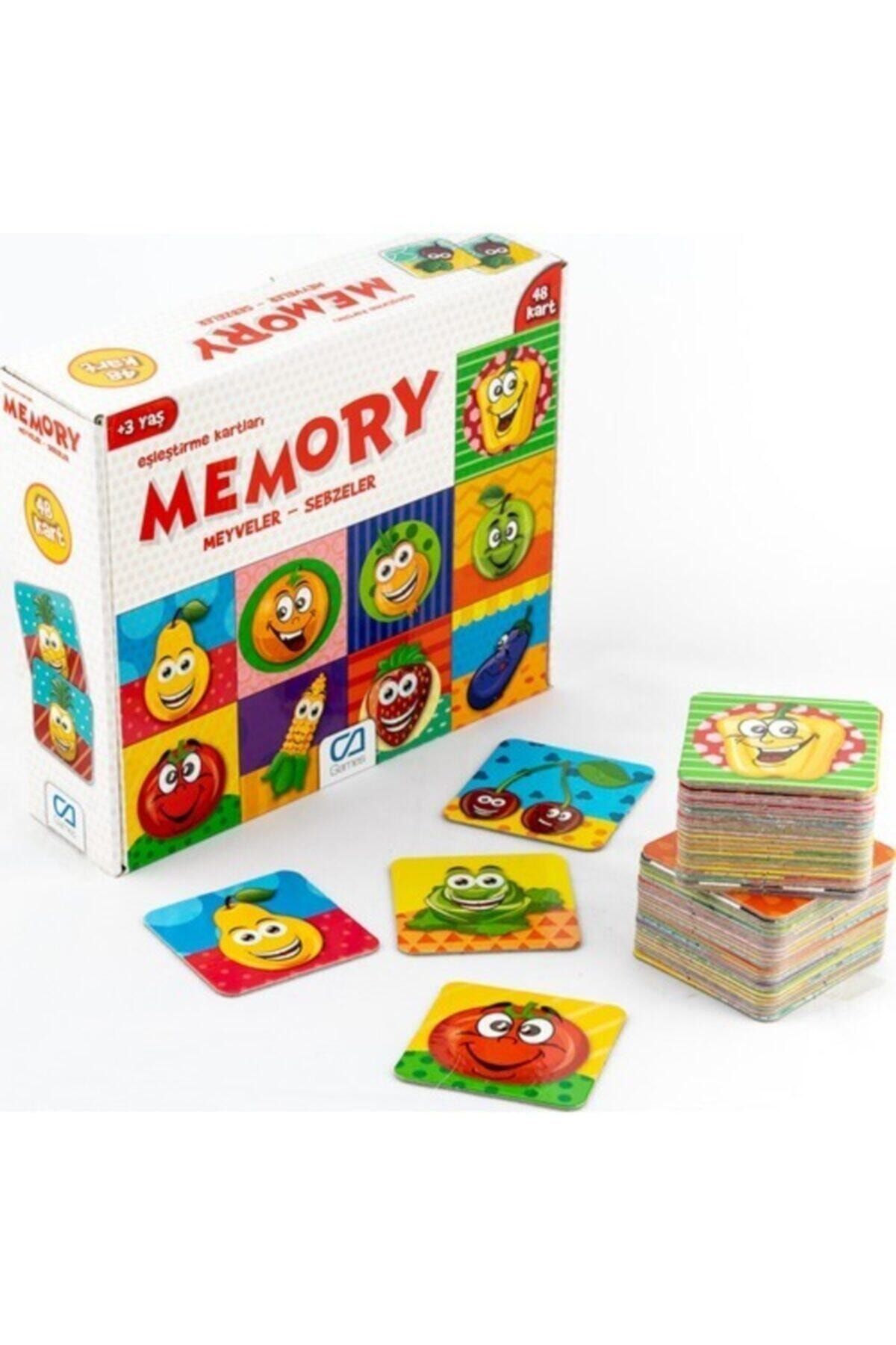 CA Games Meyveler - Sebzeler - Memory Eşleştirme Kartları - Null