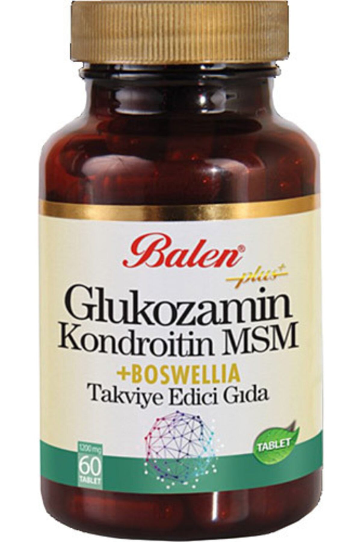 Balen Glukozamin Kondroitin Msm + Boswellia 60 Tablet  1200 Mg