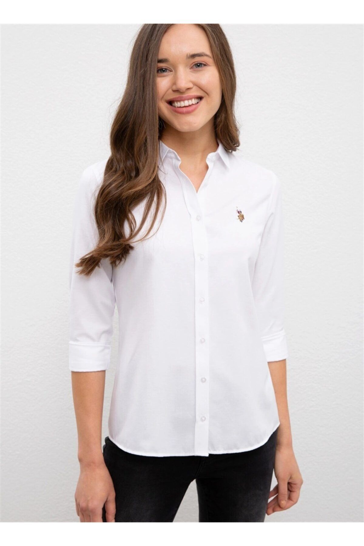 U.S. Polo Assn. Kadın Beyaz Gömlek 1226932