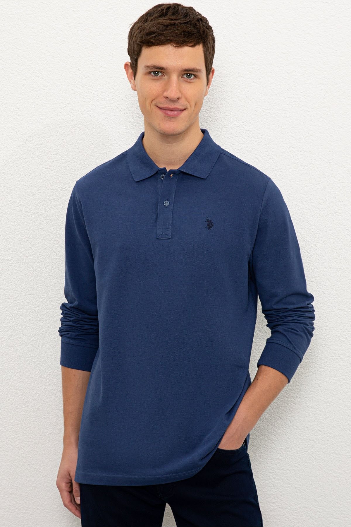 U.S. Polo Assn. Mavi Erkek Sweatshirt