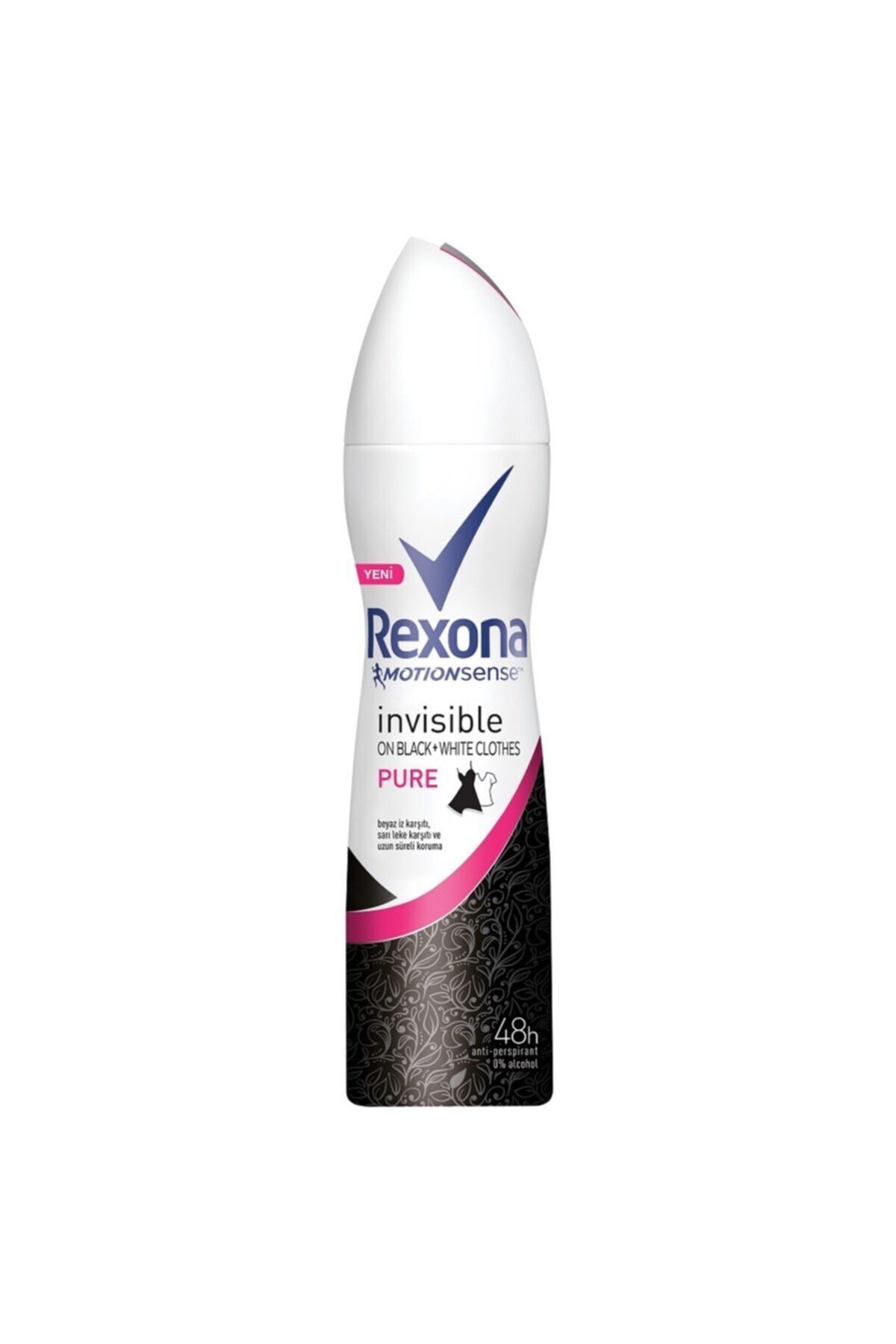 Rexona Invisible Pure Black & White Kadın Deodorant Sprey 150 ml