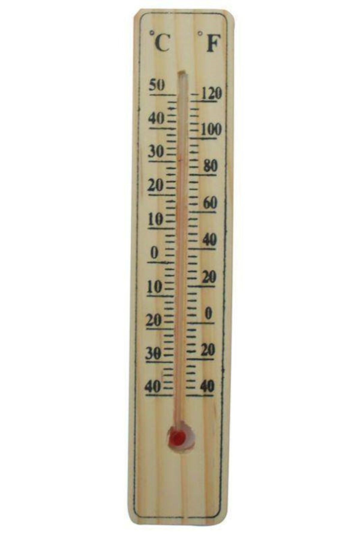 centermillennium Ahşap Oda Sıcaklık Ölçümü Termometresi Küçük Boy