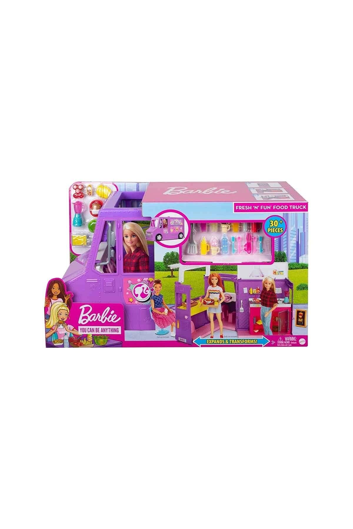 Barbie 'nin Yemek Arabası, 30'dan Fazla Aksesuar Ve Çeşitli Oyun Alanları Gmw07