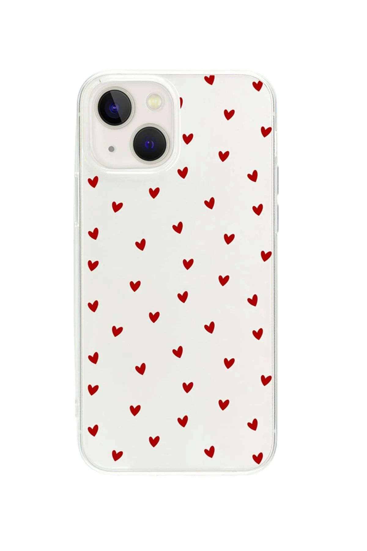 butikcase Iphone 13 Minik Kalpler Slience Şeffaf Telefon Kılıfı