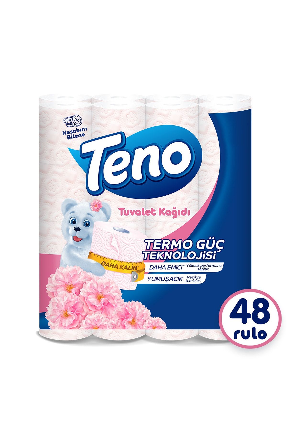 Teno Avantaj Paket Parfümlü Tuvalet Kağıdı 48 Rulo (16 RULO X 3 PAKET)