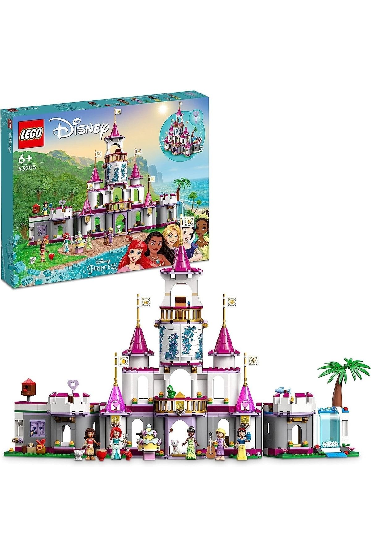 LEGO ® Disney Princess™ Muhteşem Macera Kalesi 43205 - Oyuncak Kale Yapım Seti (698 Parça)