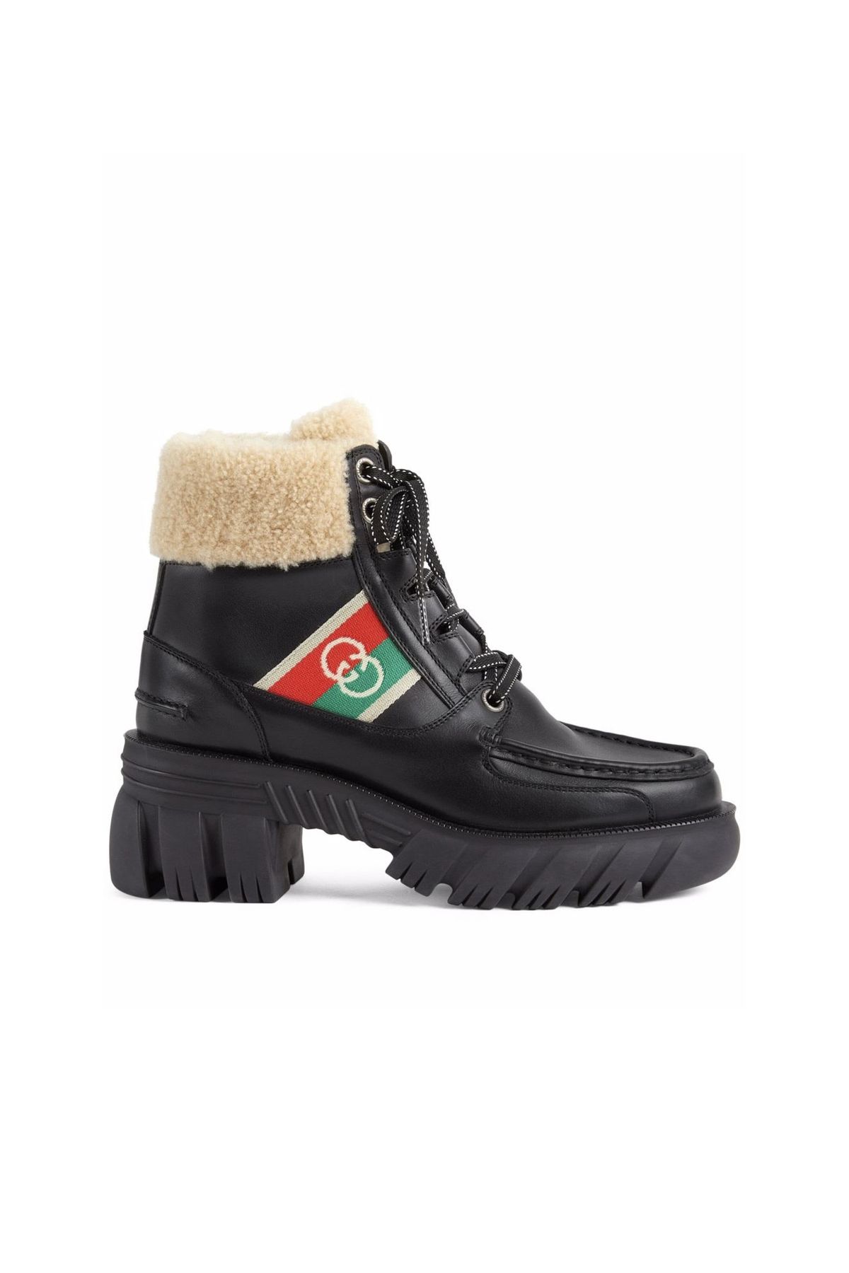 Gucci jacquard-motif ankle boots
