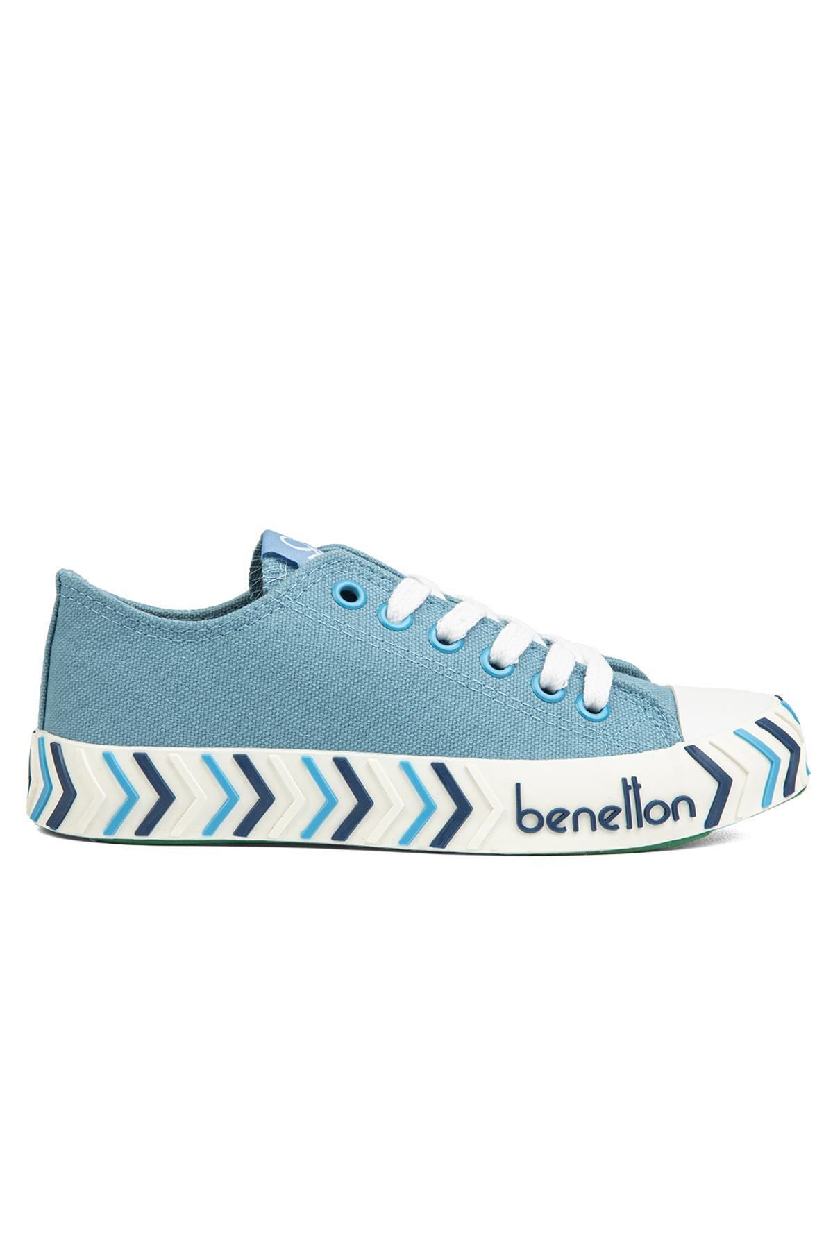 Benetton ® | BN-90624- Bebe Mavi - Kadın Spor Ayakkabı