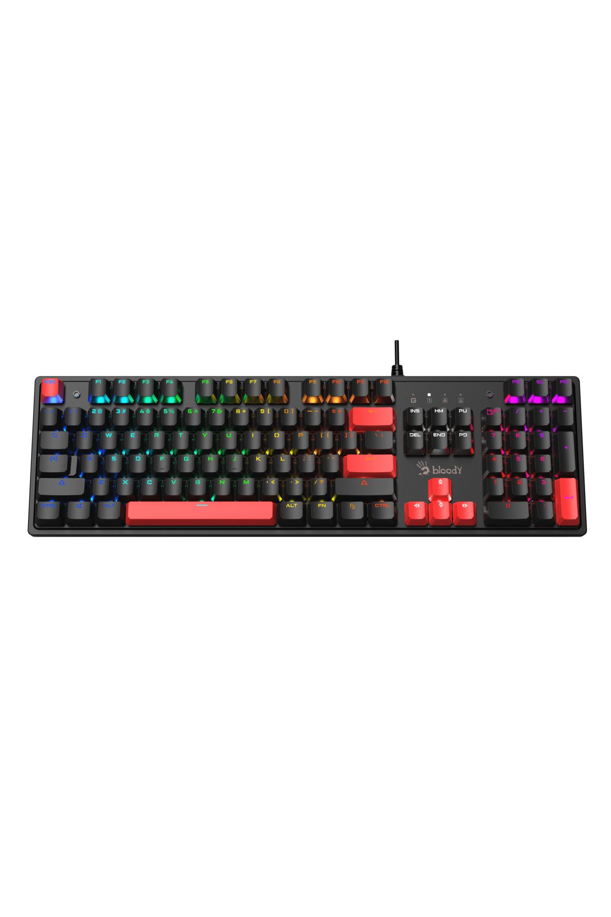 Bloody S510r Q Tr Rgb Red Switch Mekanik Siyah Gaming (OYUNCU) Klavye