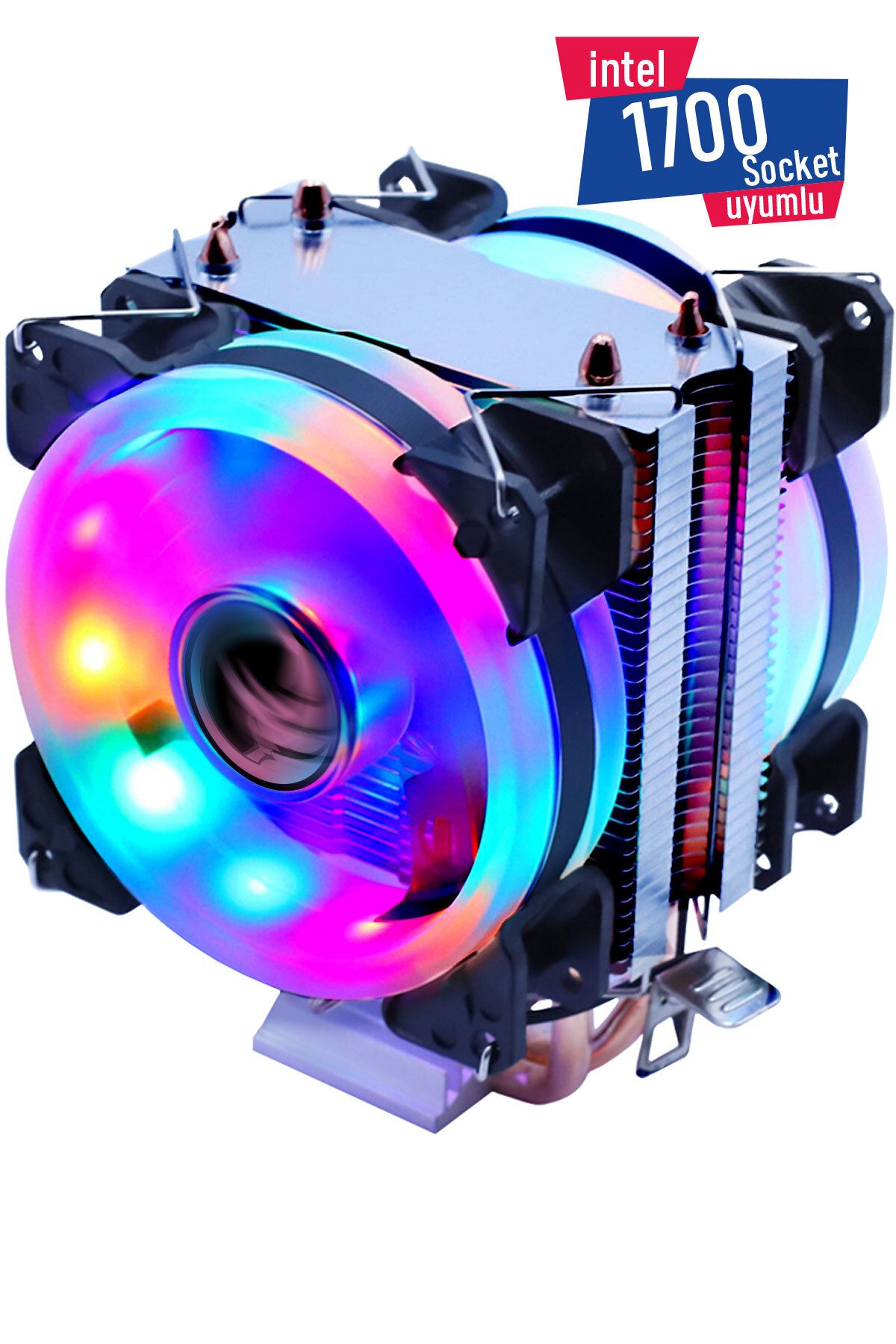GAMETECH Freezer HD 2.0 AMD / INTEL Gaming Rainbow Kule Tipi İşlemci Fanı 95 W TDP