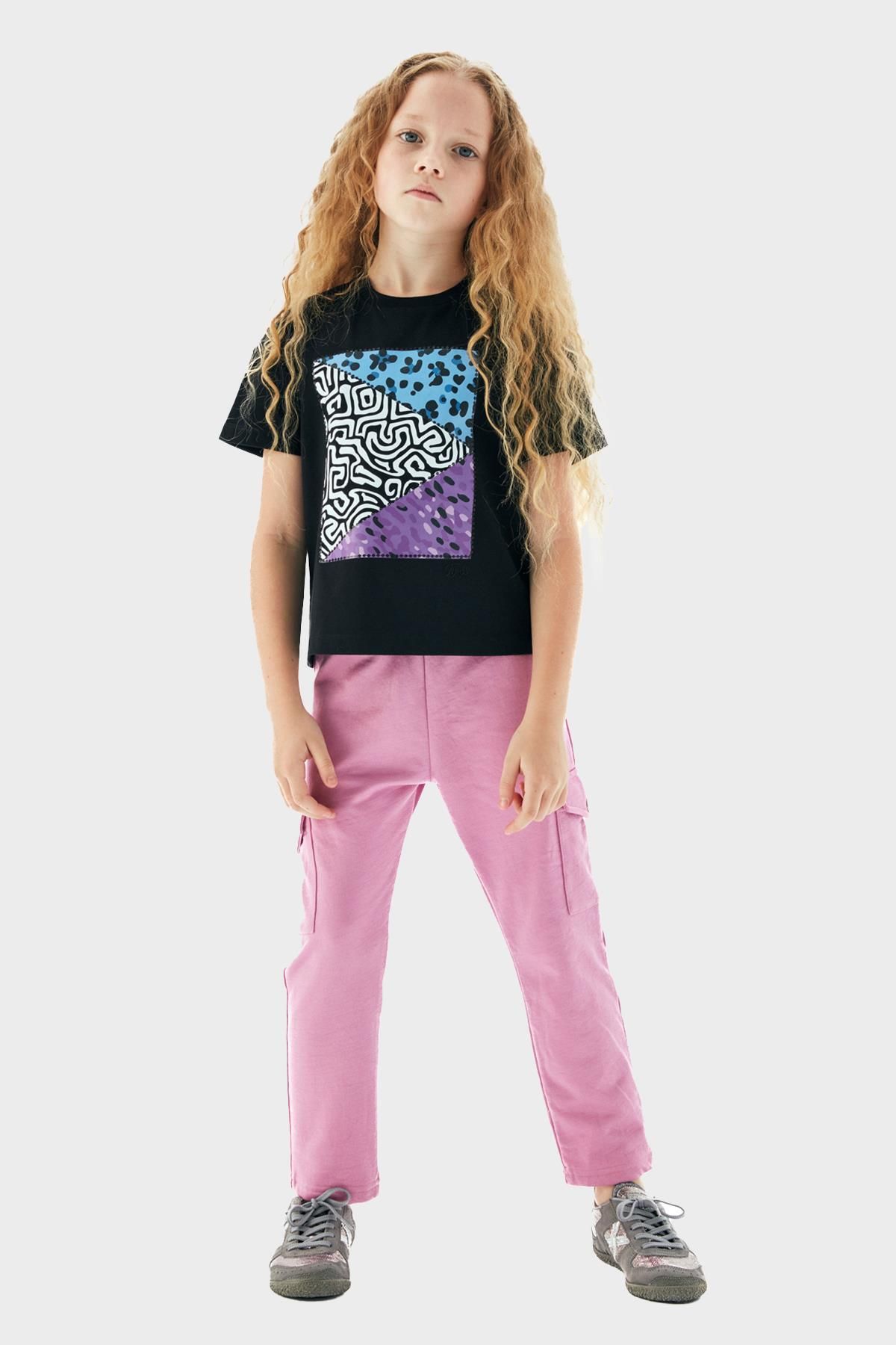 Tyess Kız Çocuk Antrasit T-Shirt 23PFWTJ4501