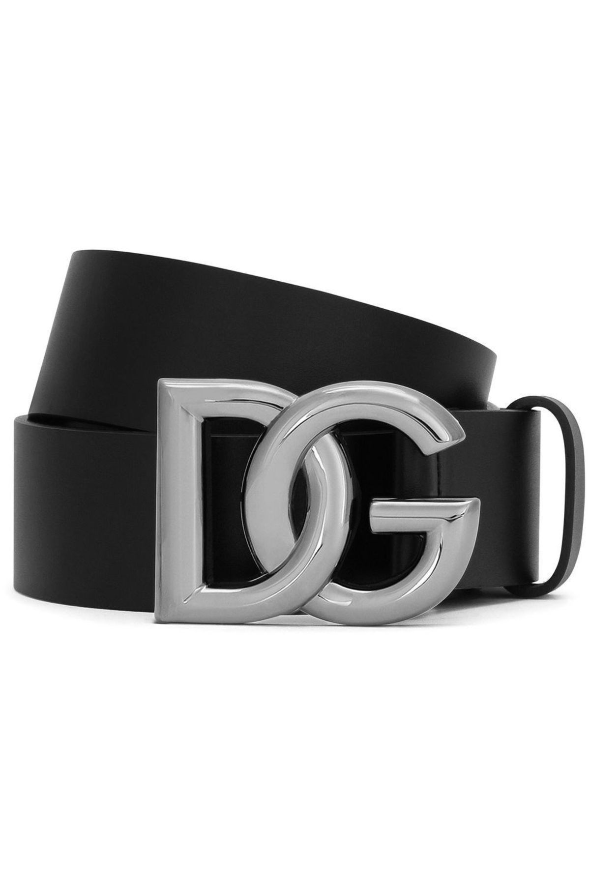 Dolce&Gabbana Dg Logo Calf Leather Belt