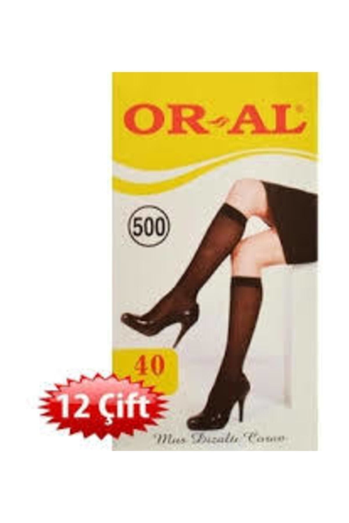 Oral Çorap 12'li Orta Kalın Dızaltı 57 Ten