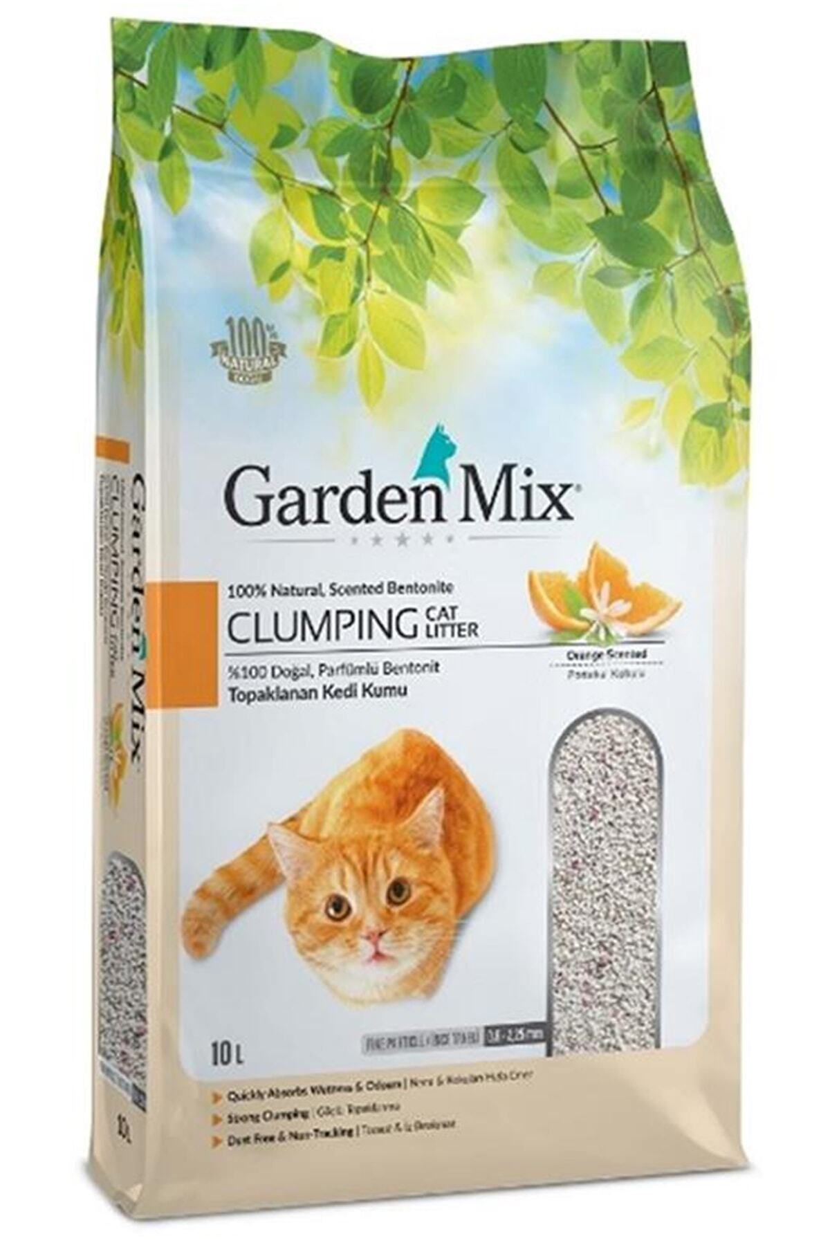 Gardenmix 10 Litre Bentonit Kedi Kumu Portakal