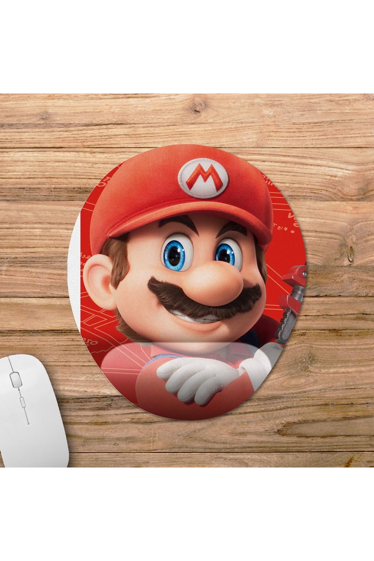 Pixxa Super Mario Bros Movie Bilek Destekli Mousepad Model - 3 Oval