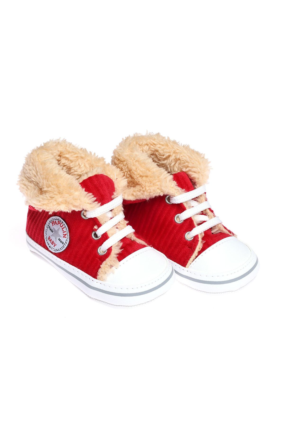 Papulin Kadife bebek ilk adım 0-6-12 ay bot sonbahar-kış yumuşak ayakkabı patik
