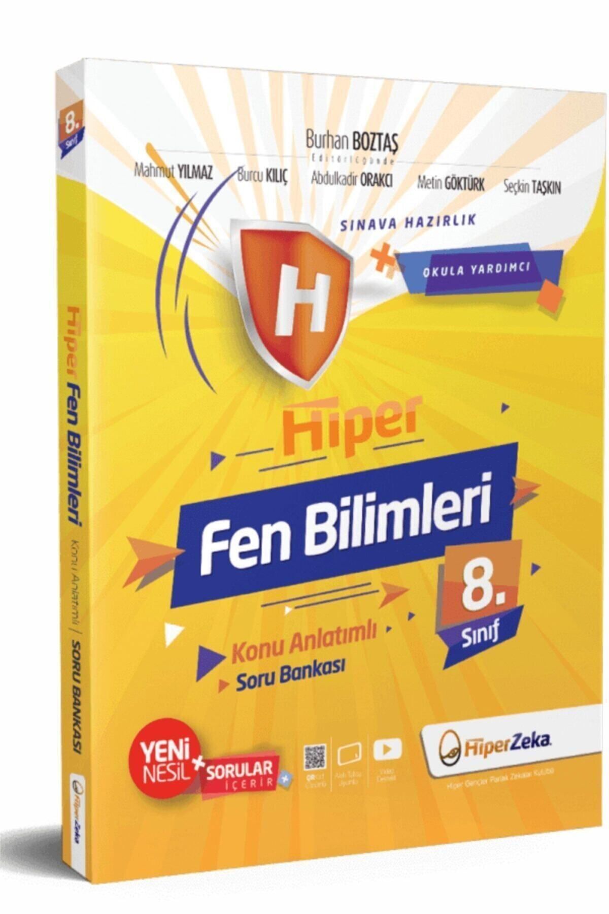 hiper zeka Hiperzeka Yayınları 8. Sınıf Hiper Fen Bilimleri Konu Anlatımlı & Soru Bankası - Burhan Boztaş
