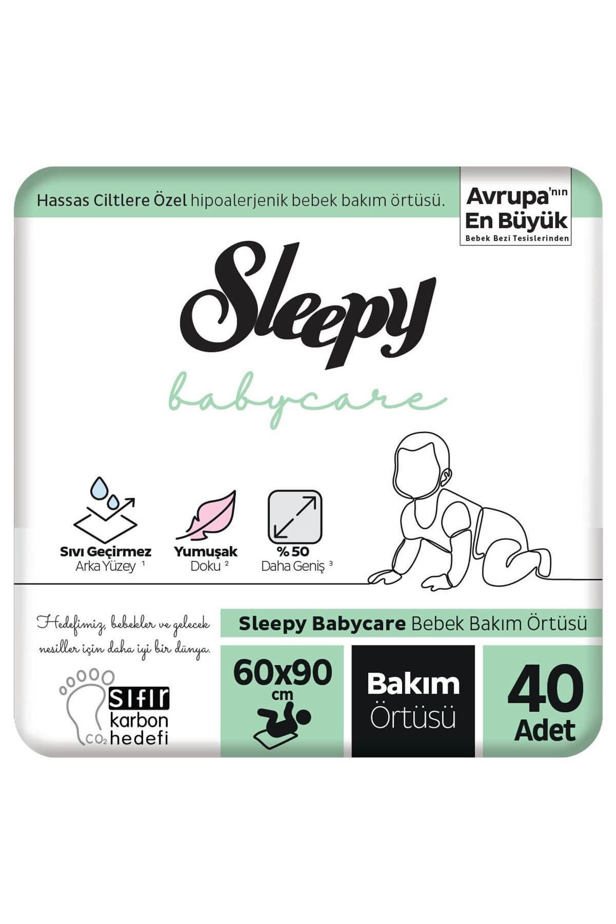 Sleepy Babycare Bebek Bakım Örtüsü 60x90 Cm 4x10 40 Adet