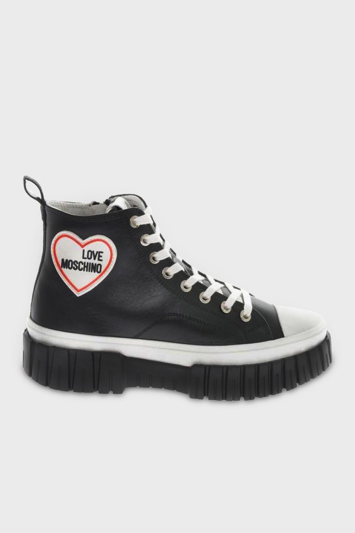 Moschino Hakiki Deri Bilekli Sneaker Ayakkabı AYAKKABI JA15595G1GIA0000