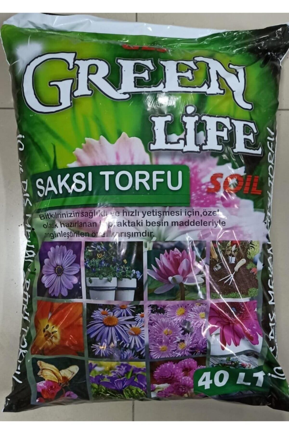 Green Life Harika Bitki Toprağı, Fideleme, Çicek Toprağı, Htm Torf Humus Katkılı 40 Lt.