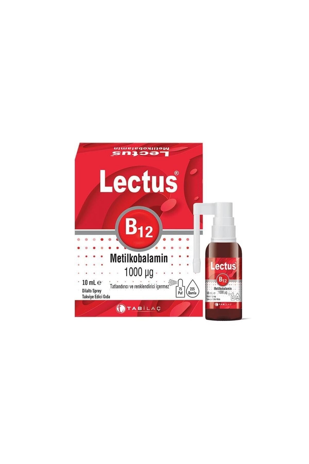 Tab İlaç Lectus B12 Metilkobalamin 1000 Mcg Sprey 10 ml