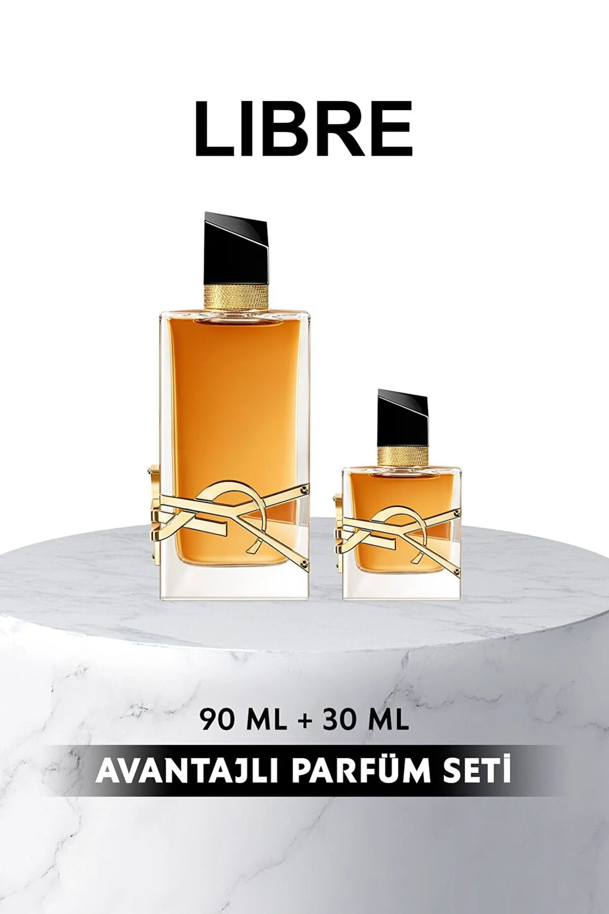 Yves Saint Laurent Libre EDP Intense Büyük Boy & Seyahat Boy Kadın Parfüm Seti 7829999999007