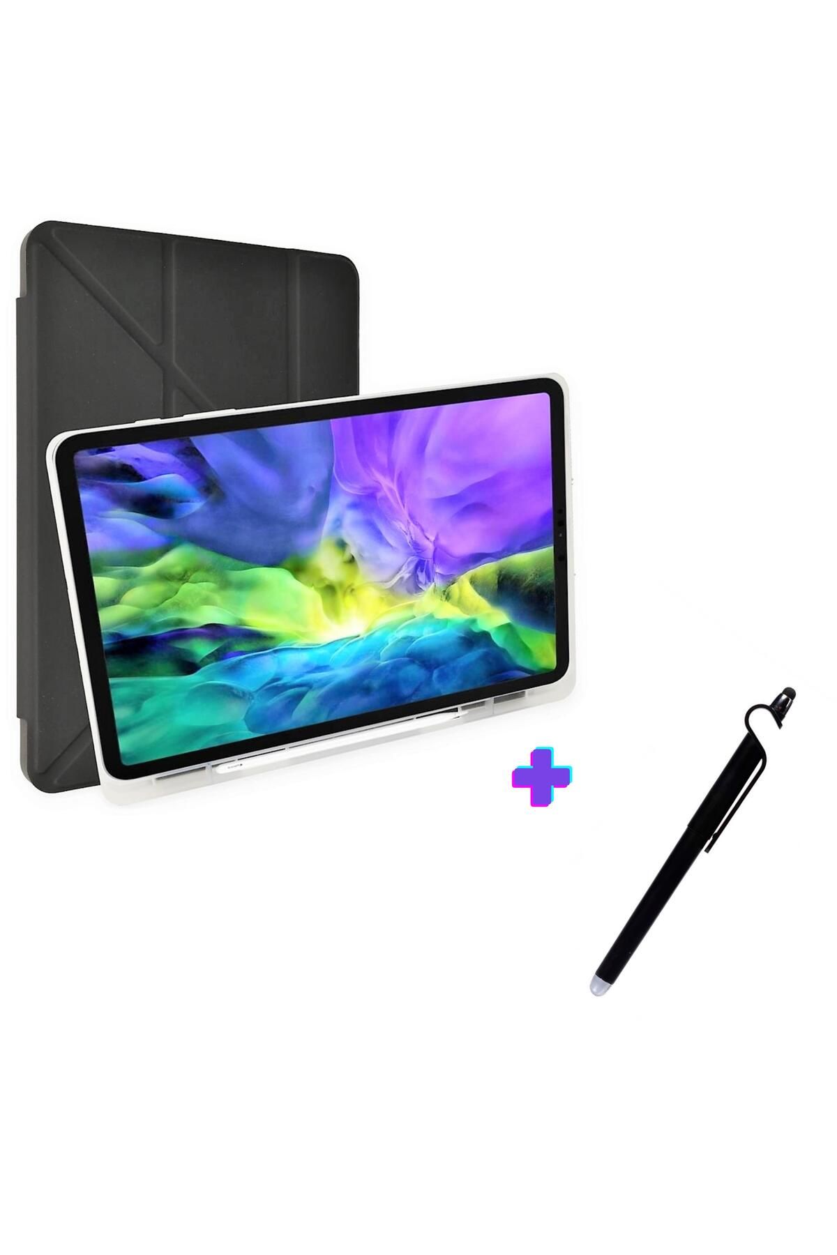 AQUA AKSESUAR Huawei MatePad SE Tablet Kılıfı Kalemlikli Katlanabilir Standlı Kalem Bölmeli Kılıf