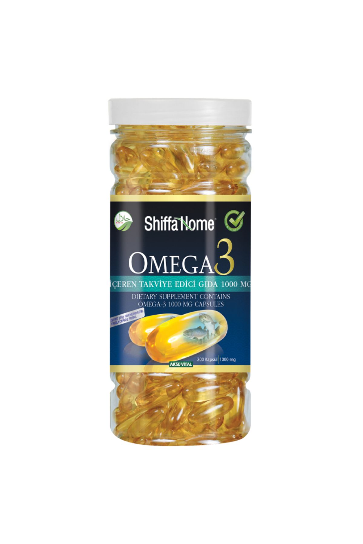 Shiffa Home Omega 3 Takviye Edici Gıda 200 Kapsül 1000mg