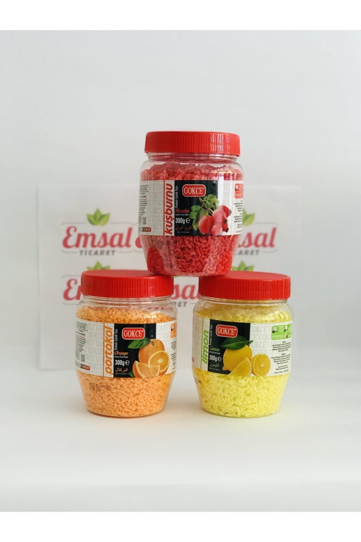 GÖKÇE ORALET Kuşburnu+limon+portakal 300gr.*3 Adet