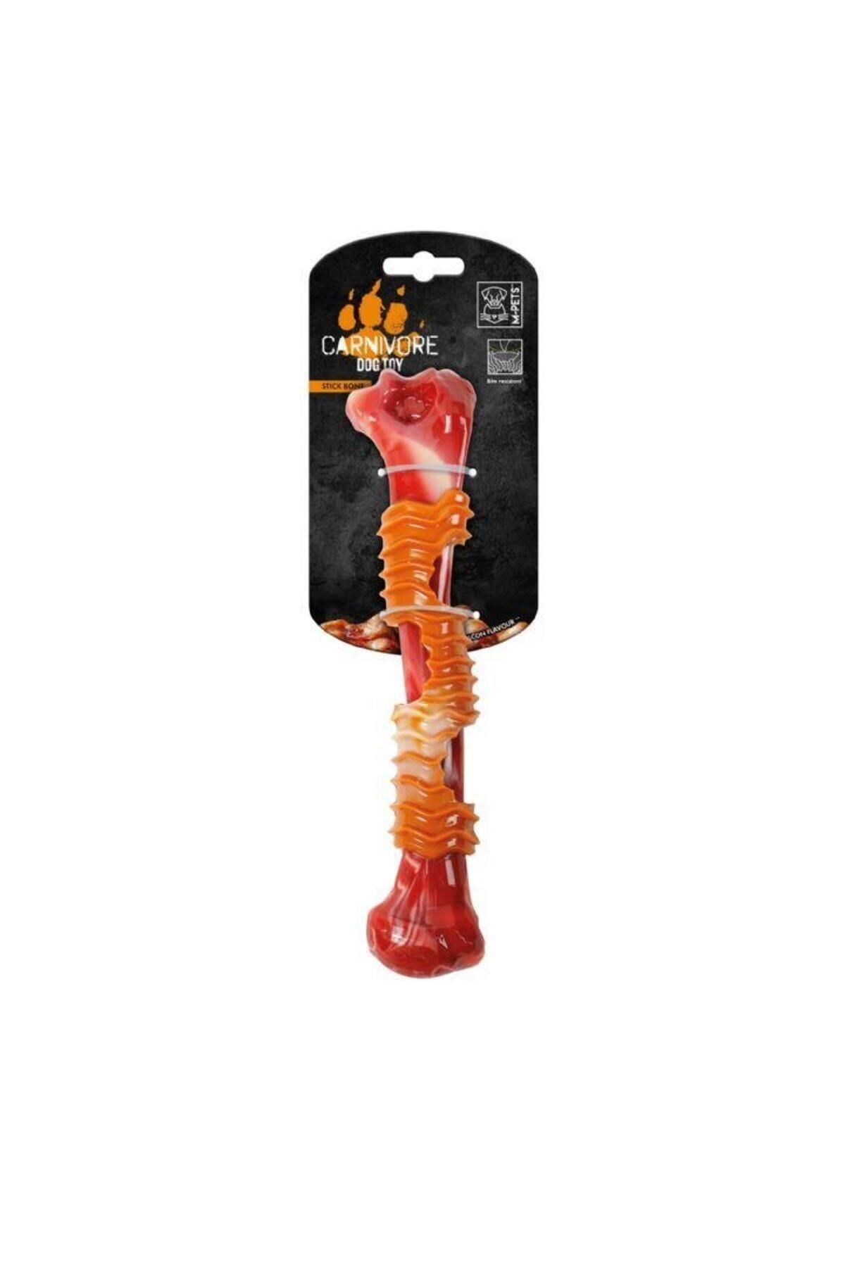 M-PETS Carnivore Stick Dog Toy Pastırma Aromalı Kemirme Oyuncağı, Kemik