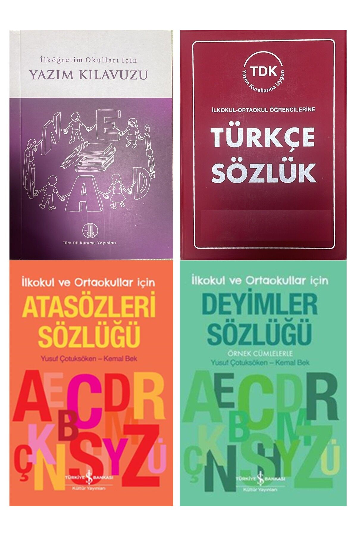 Türkiye İş Bankası Kültür Yayınları Tdk Yazım Kılavuzu - Türkçe Sözlük - Atasözleri ve Deyimler Sözlüğü