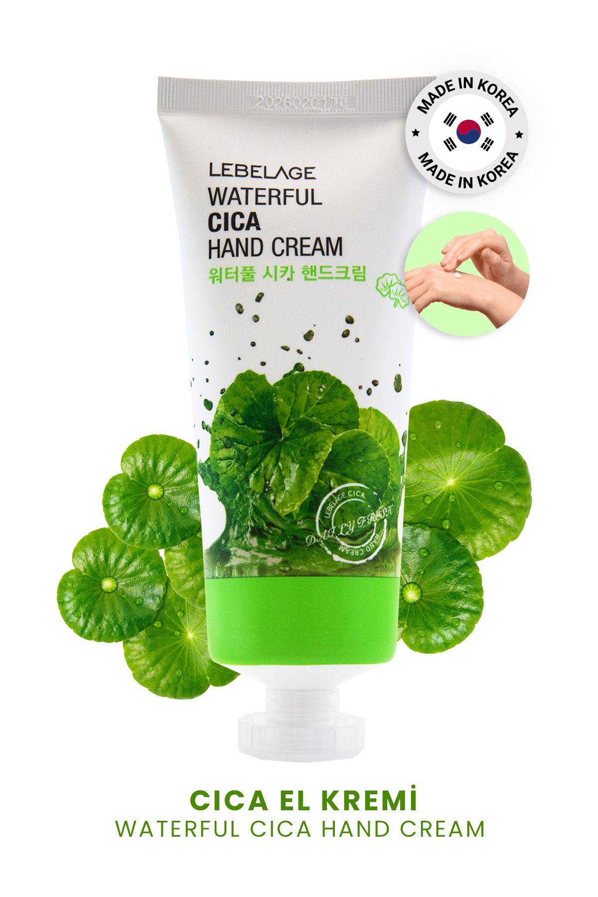 LEBELAGE Centella Asiatica El Kremi Lebelage Waterful Cica Hand Cream 100 ml Büyük Boy
