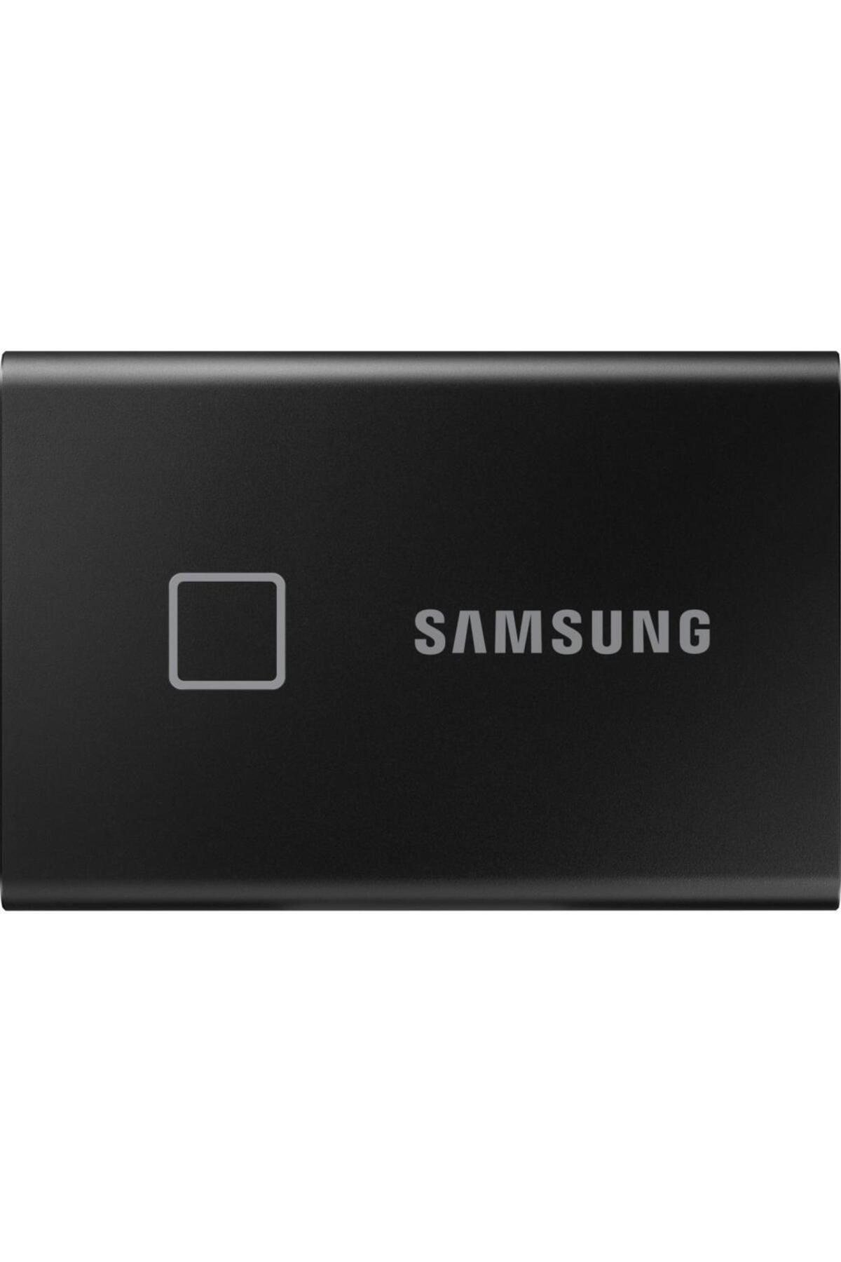 Samsung T7 Touch Parmak izi Sifreli 2TB MU-PC2T0K/WW 1050MB-1000MB/Sn USB 3.2 Gen2 Harici SSD Siyah